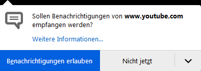 firefox benachrichtigung